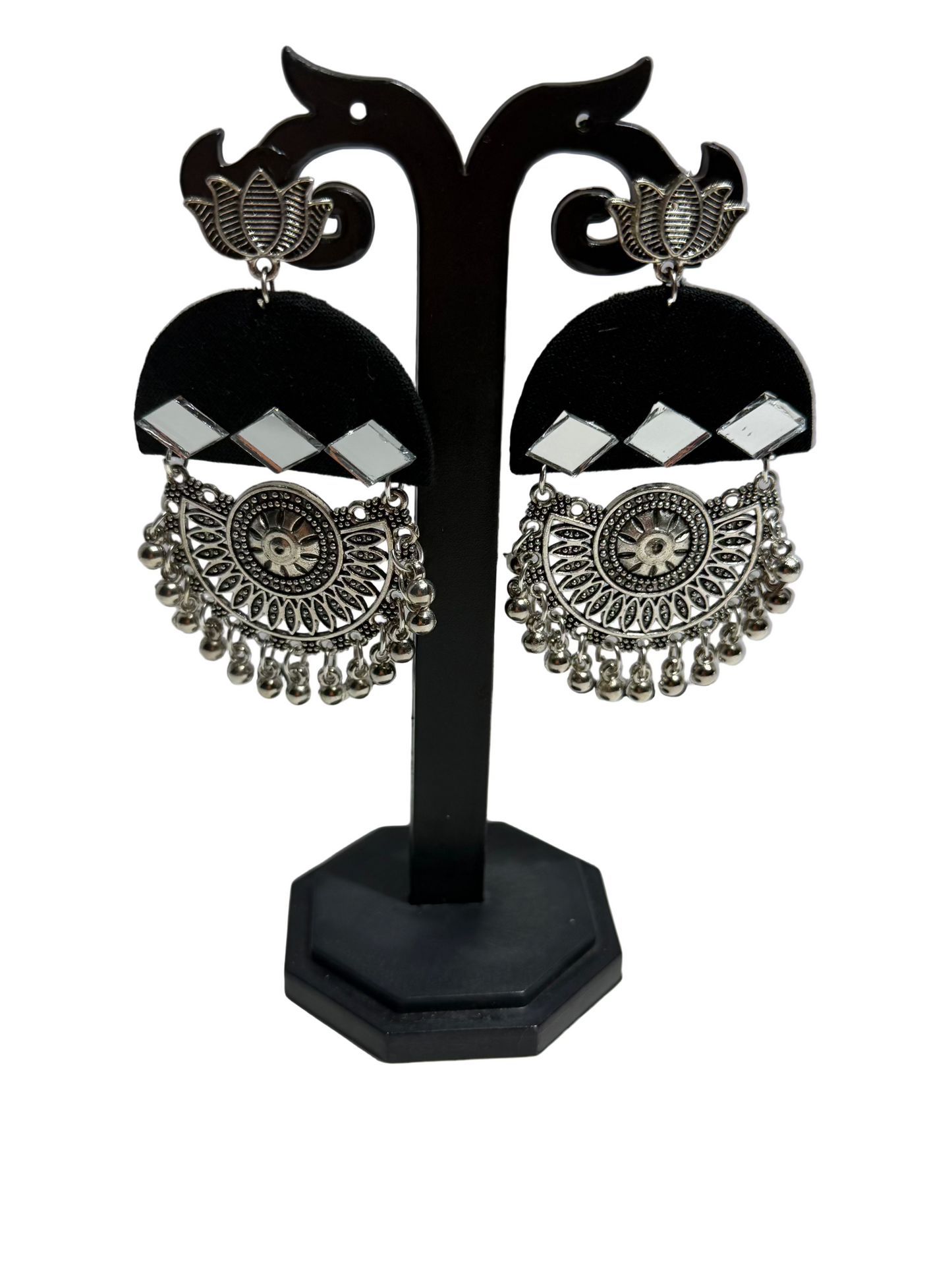 Fabric Mirrorwork Earrings