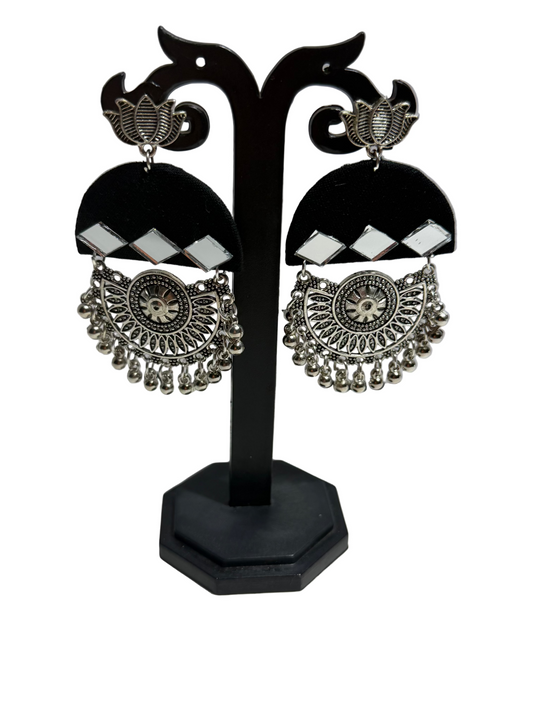 Fabric Mirrorwork Earrings