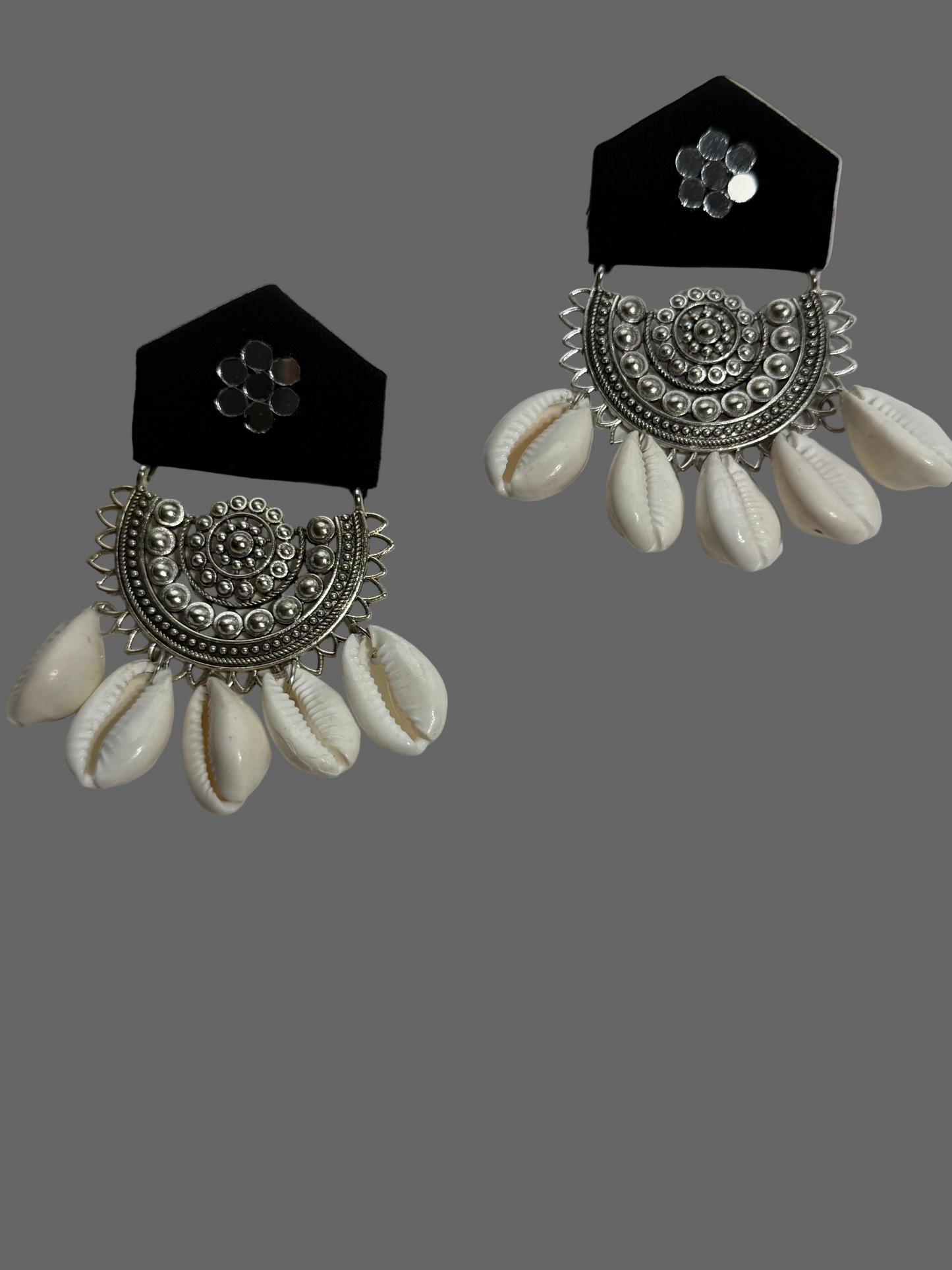 Fabric Cowrie/Kodi Earrings