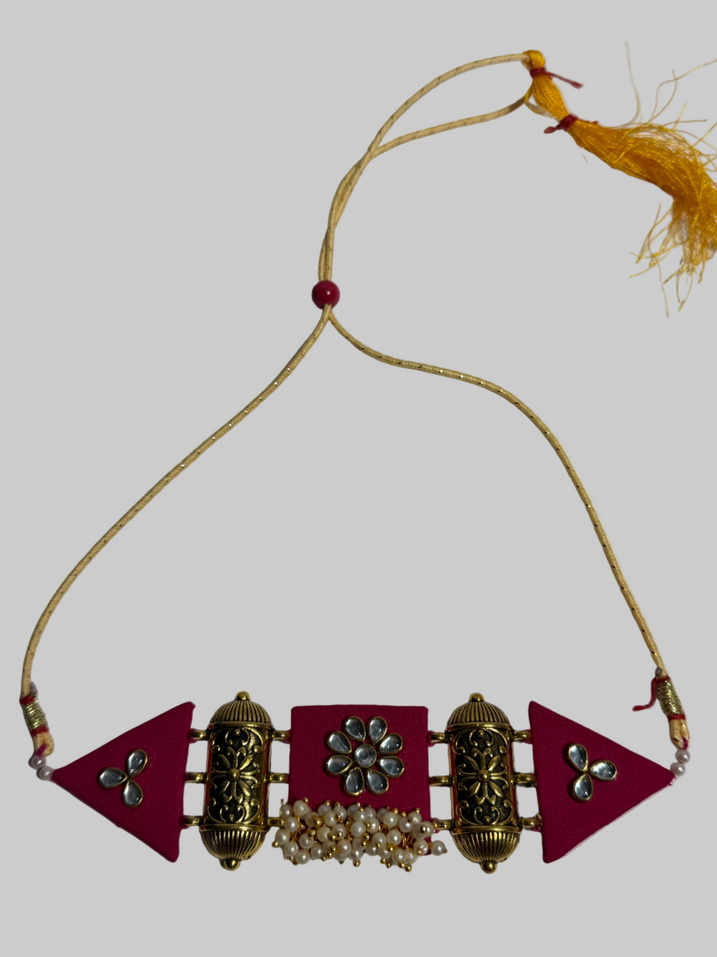 Handmade Pink Choker/Necklace Set