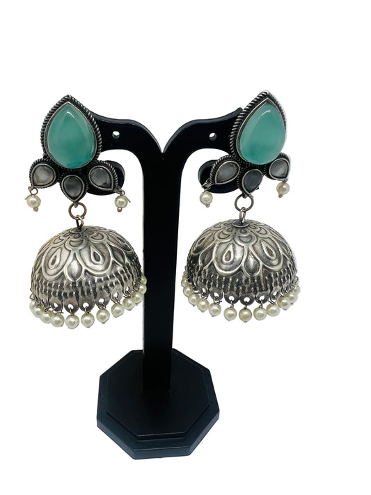German Silver Jhumka/Earrings