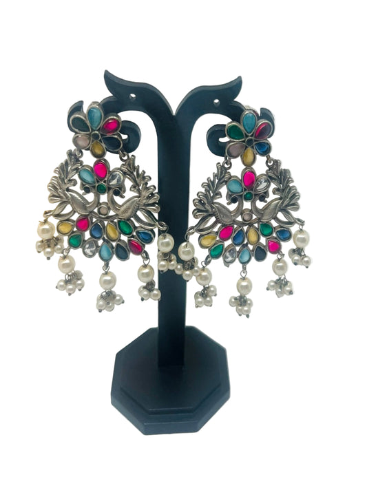 German Silver Earrings