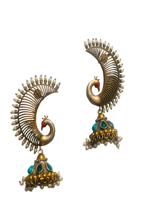 Dual Tone Earrings