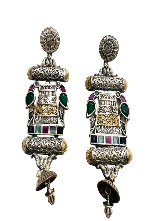 Dual tone Earrings