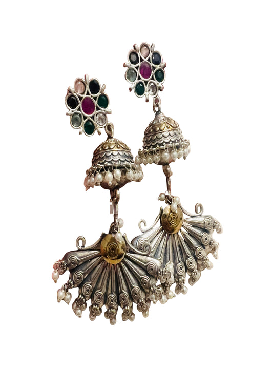 Dual tone Earrings