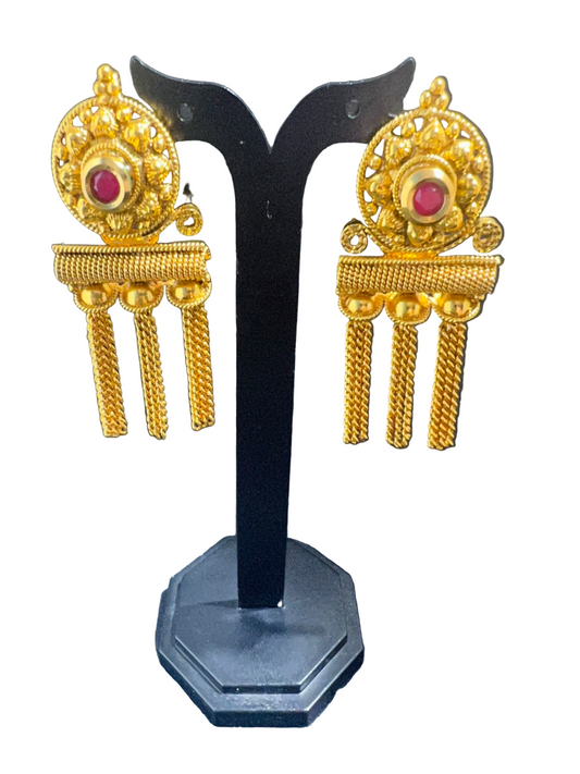 Gold plated Ear Drops / Earrings