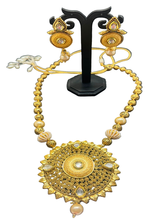 Gold-Plated Long Necklace