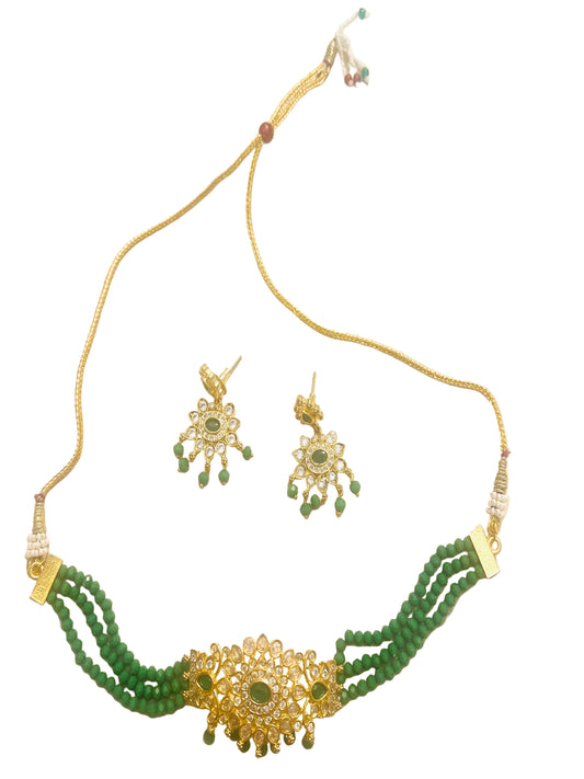 Crystal and Diamond Choker/Necklace Set