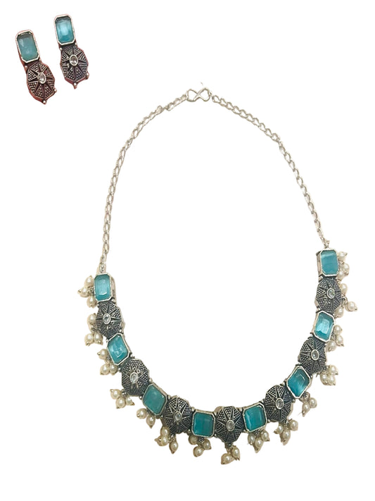 German Silver Necklace Set