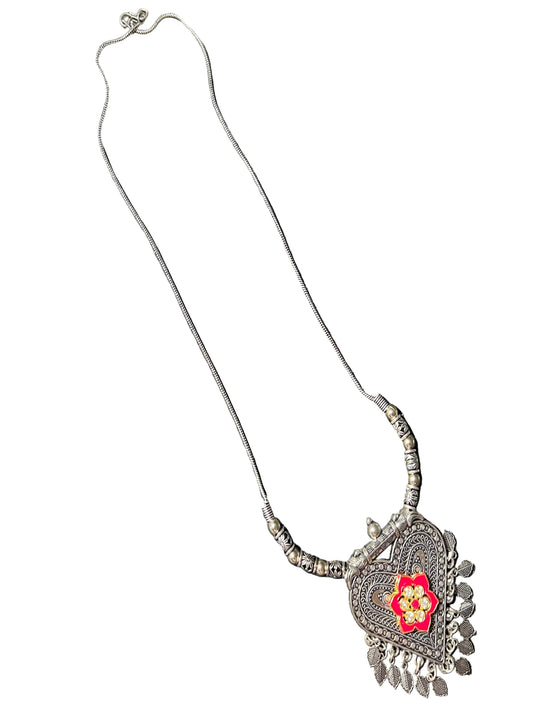 German Silver Pendant Necklace