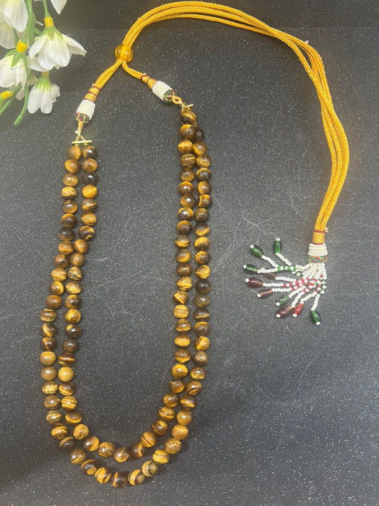 Bead Two Line Necklace