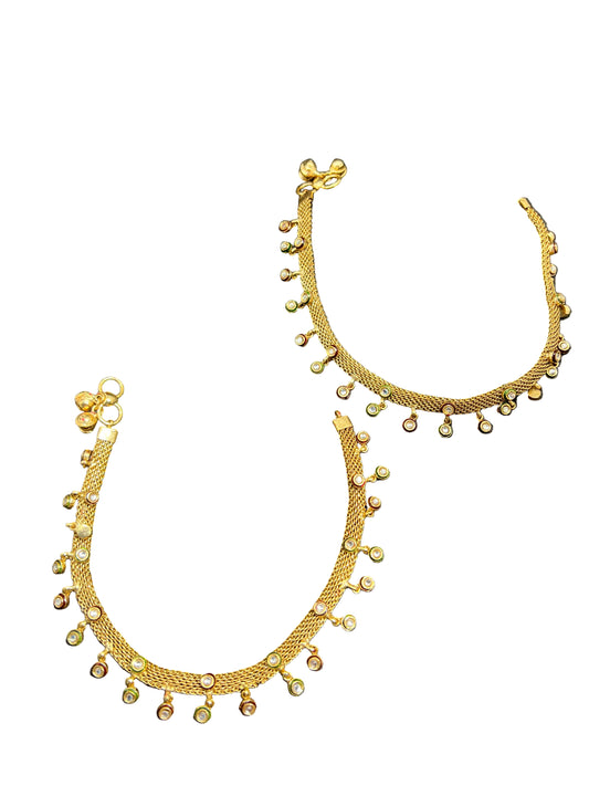 Gold Plated Anklets.