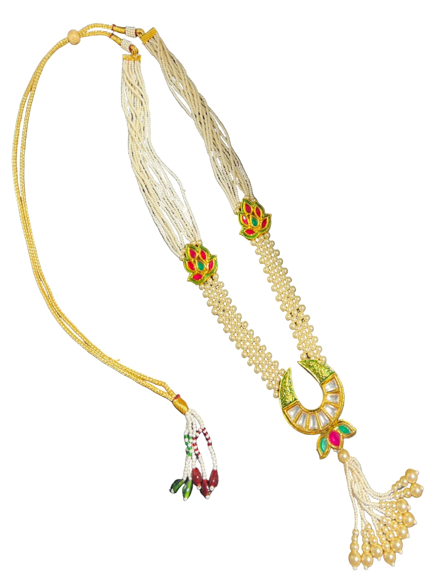 Kundan and Pearl Long Necklace