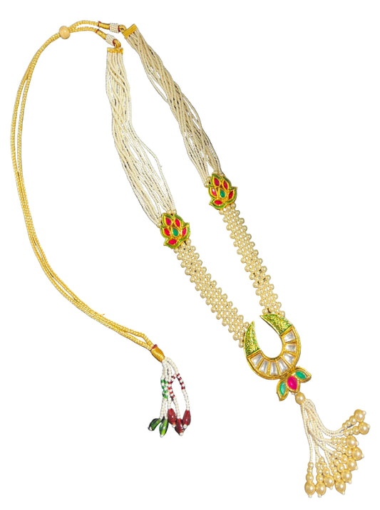 Kundan and Pearl Long Necklace