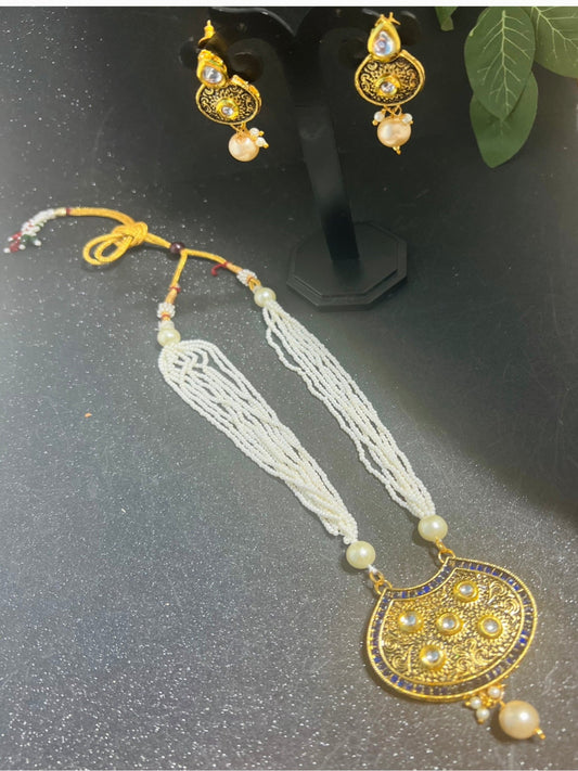 Meenakari & Pearl Necklace