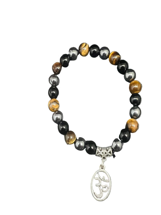 Bead Bracelet with German Silver hanging