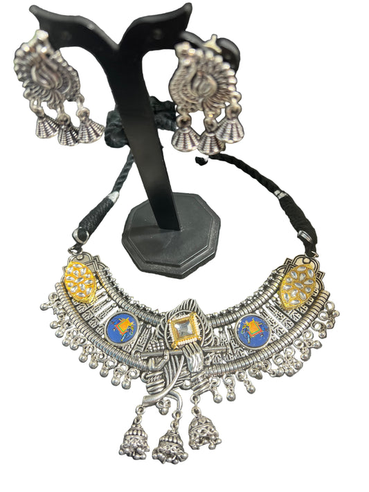 Temple Krishna Necklace Set