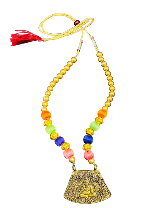 Ganeshji theme handmade necklace