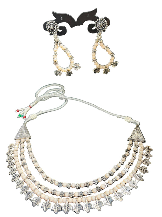 German Silver Layered Necklace