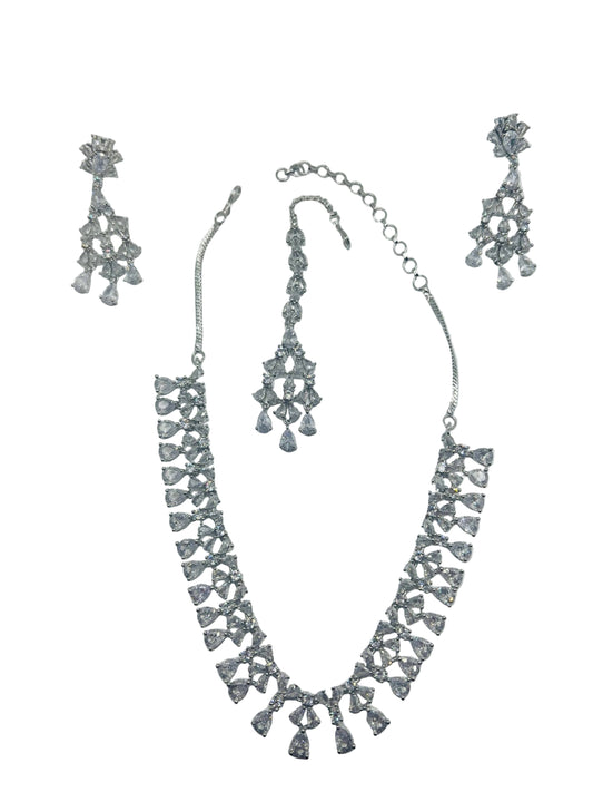 American Diamond(AD) Necklace Set