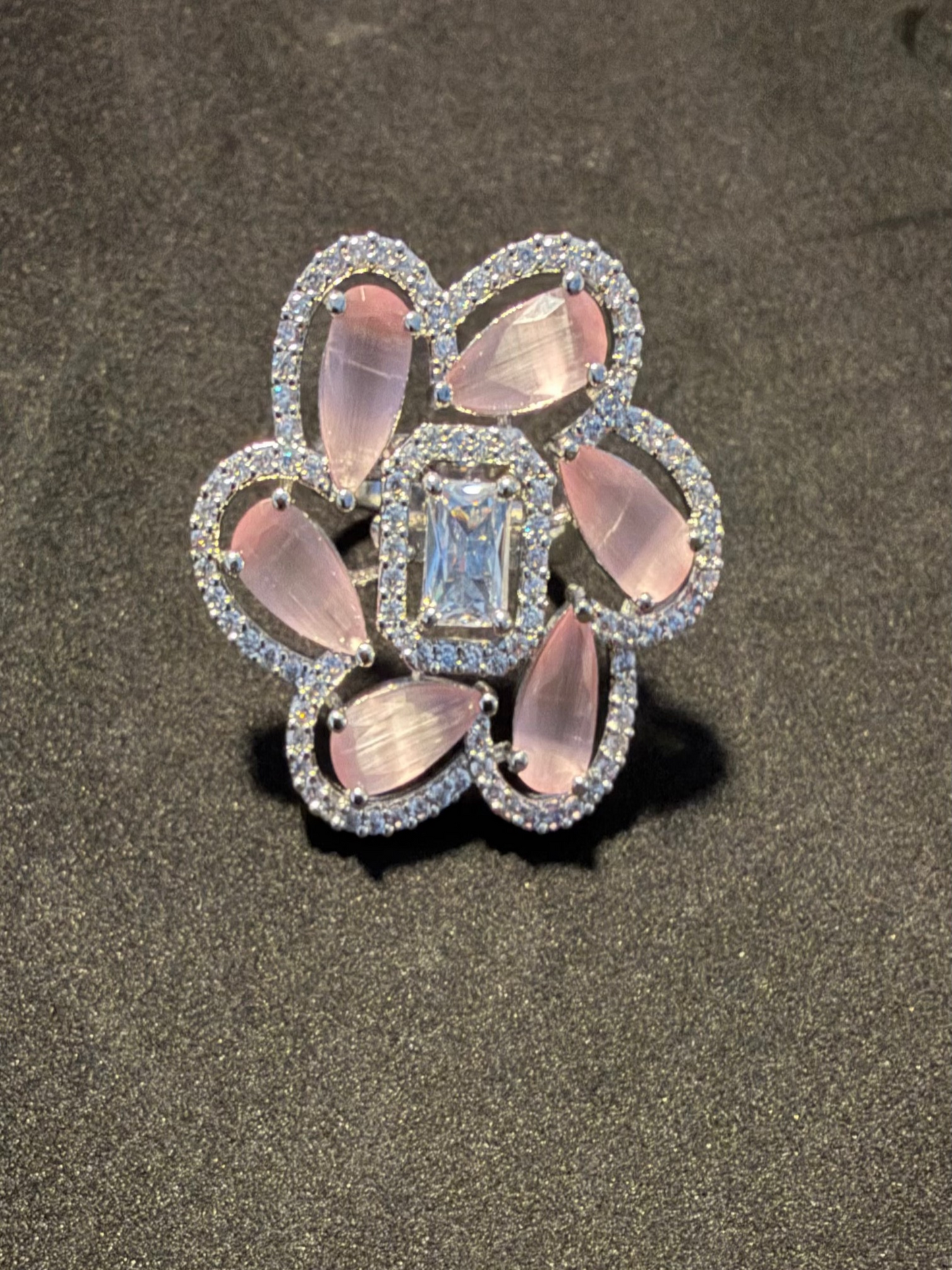 American Diamond Adjustable Rings