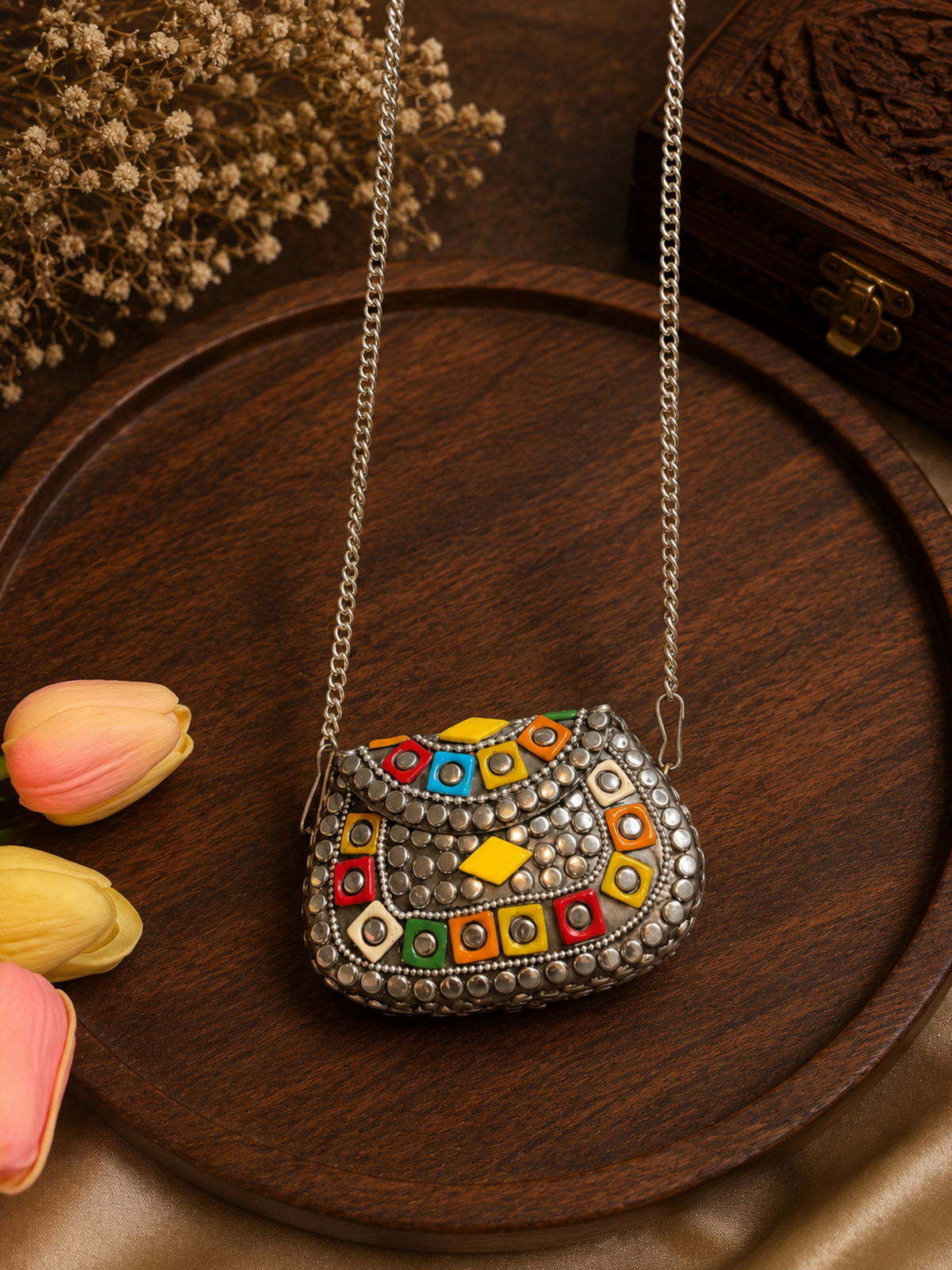 Multi-Stone Purse