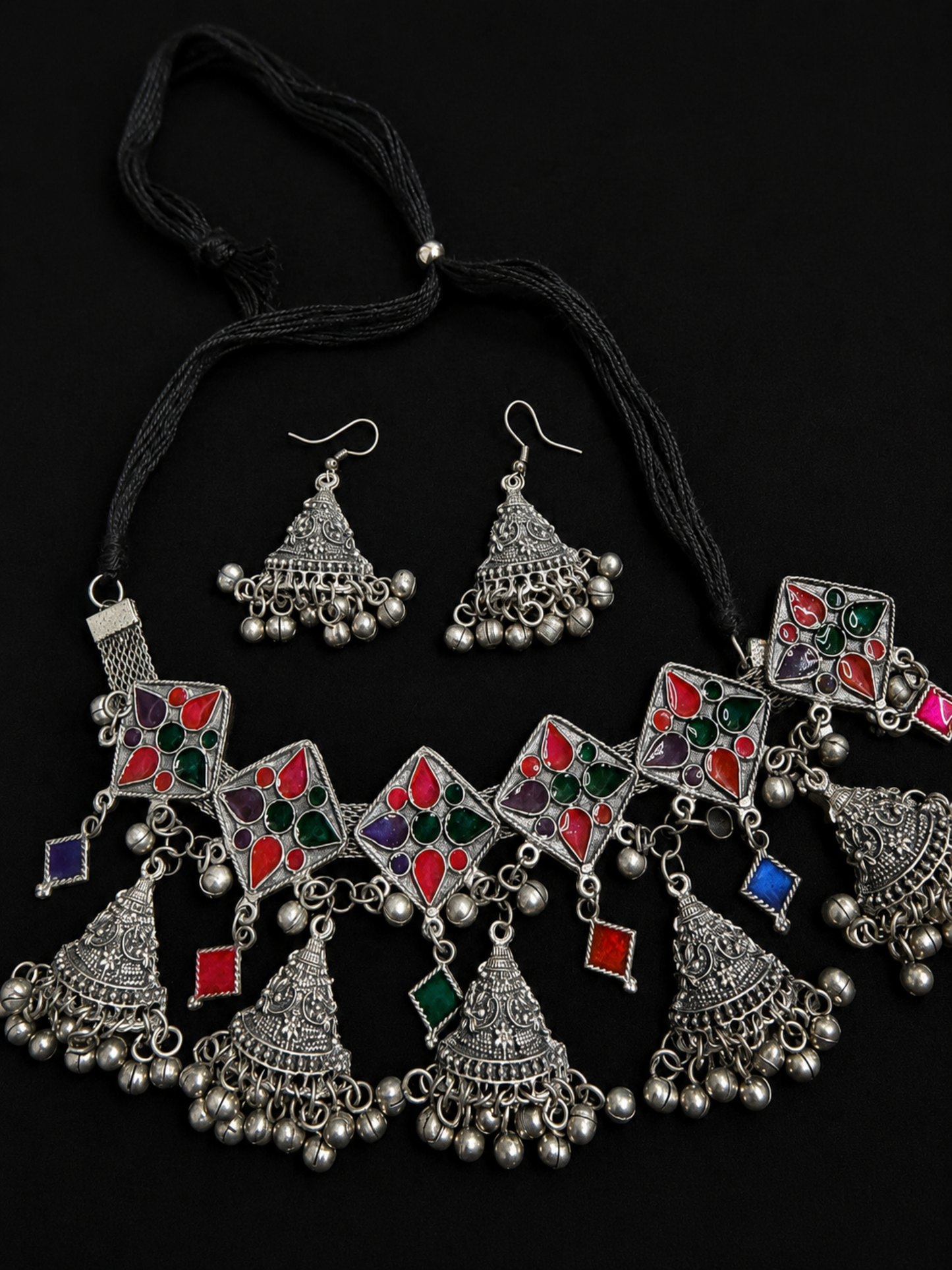 Oxidize Necklace Set