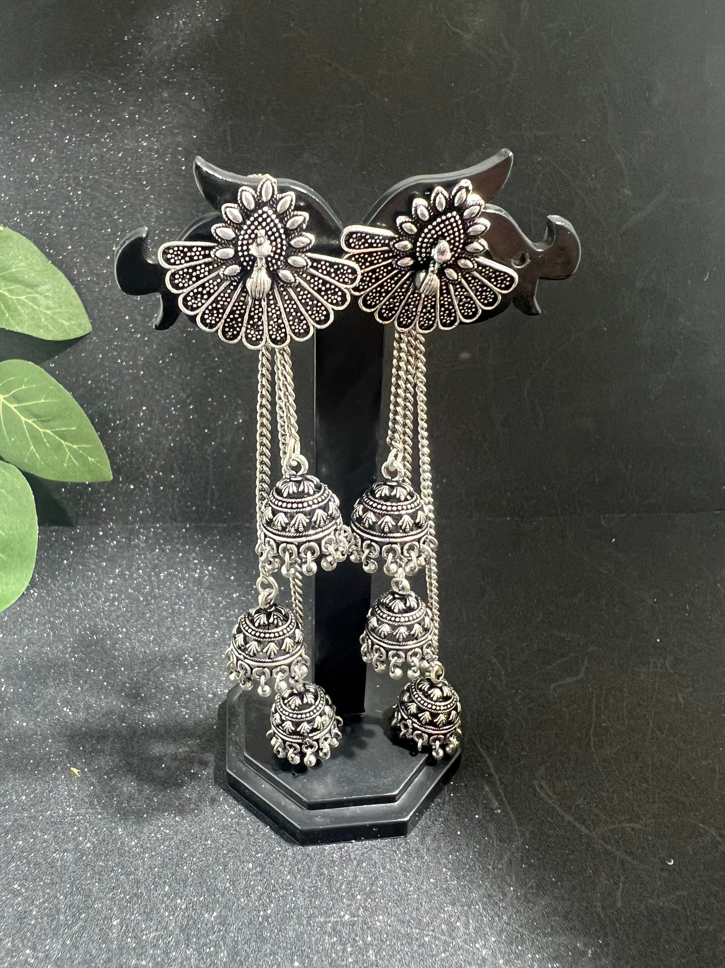 Peacock Layered Earrings