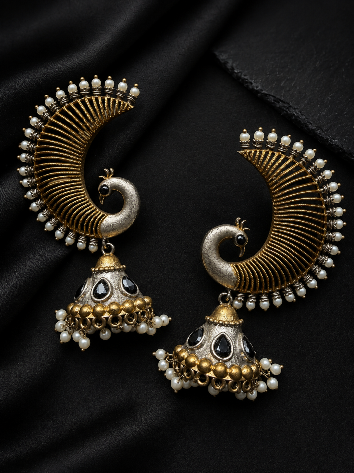Dual Tone Earrings