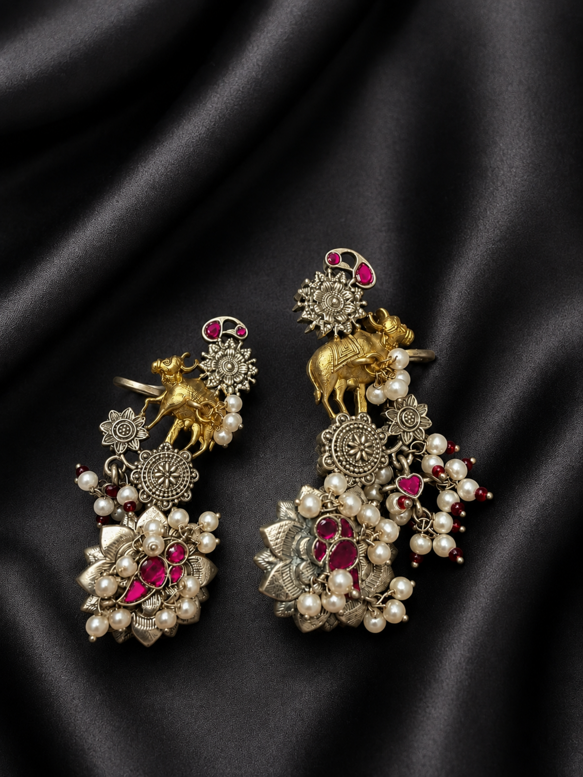 Pearl Ear Cuff Earrings