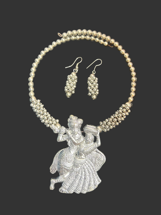 Radha Krishna Choker/Necklace Set