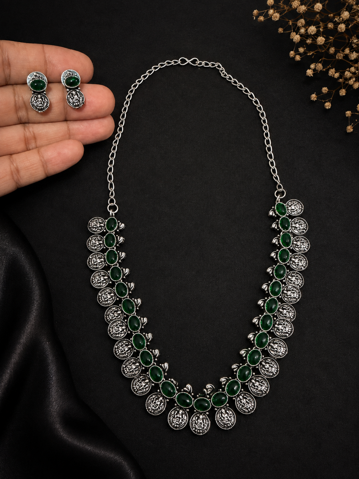 German Silver & Stonework Necklaces