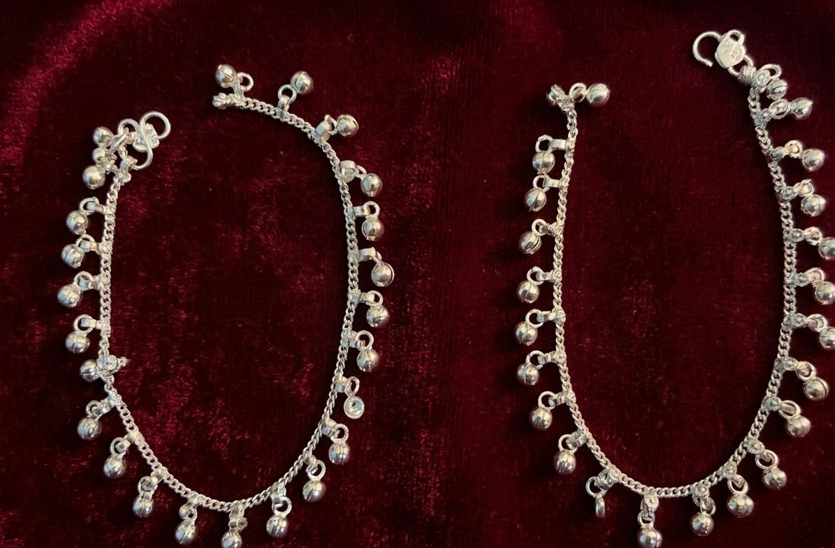 Silver plated Anklets