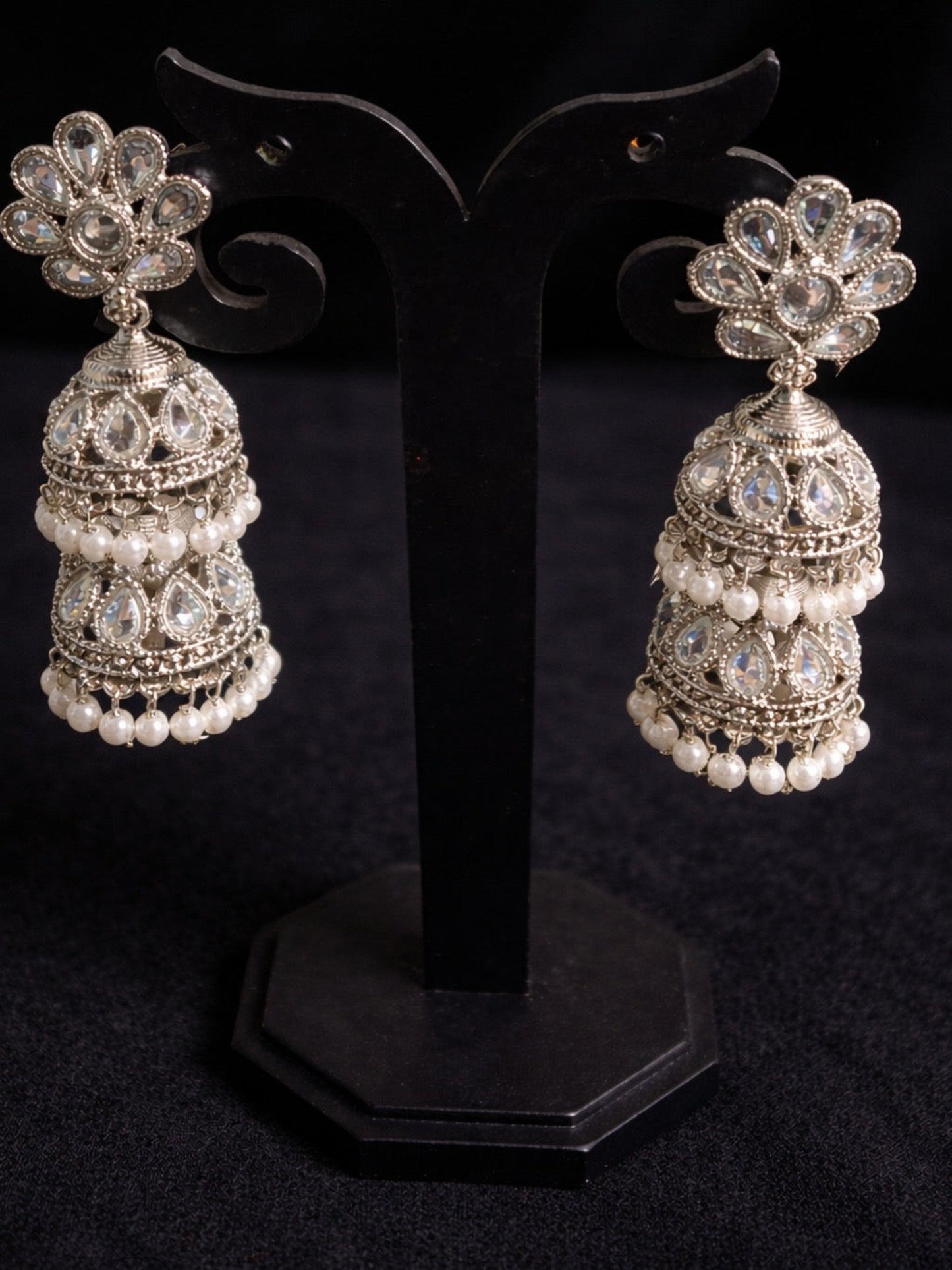 Silver plated Pearl Earrings