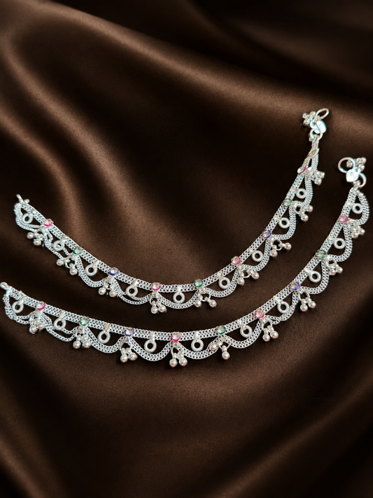 Silver Plated Anklets