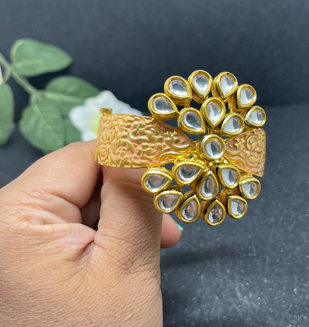 Kundan Openable Bracelets. Size 2.2/2.4